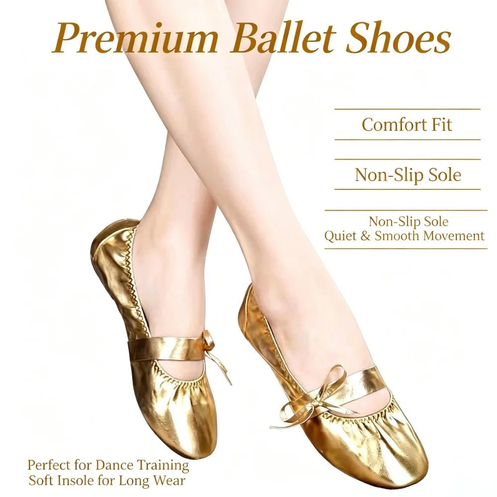 Sneakers for Women Gold Outsole Belly Dance Shoes Bellydance Ballet Dancing Yoga Comfortable Girls Zapatos