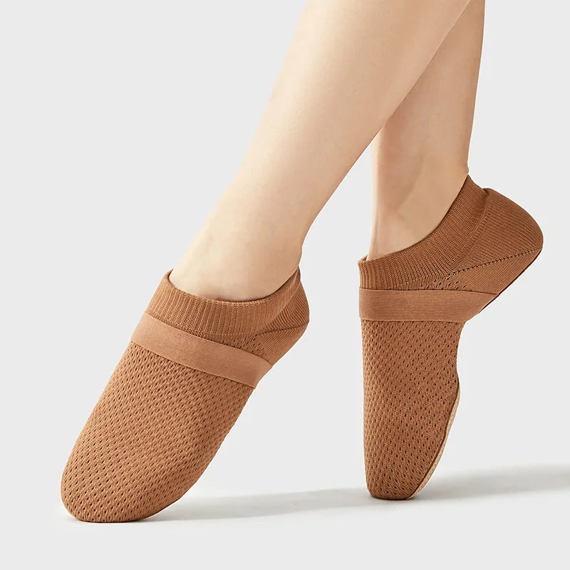 Ballet Flats Dance Shoes for Women Soft Bottom Teacher Class Exercise Shoes Jazz Adult Indoor Latin Practice Shoes