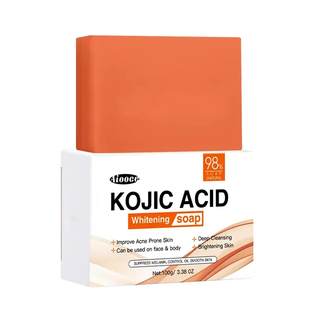 Handmade Whitening Soap Skin Care Deep Cleaning Moisturizing Cleansing Essential Temperate Soap Brighten Skin Kojic Acid Soap
