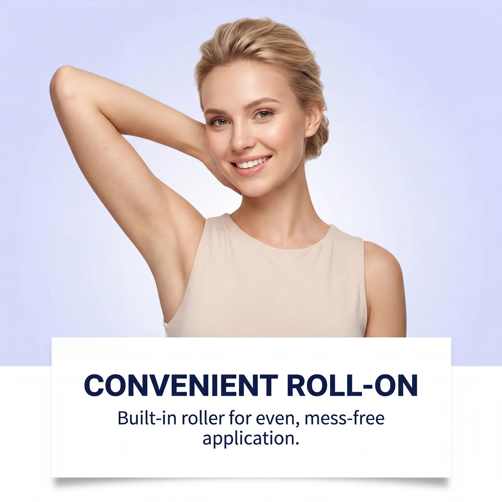 Kojic Acid Underarm Brightening Deodorant Roller Design Dark Armpits AHA Niacinamide Hyaluronic Acid Odor Refresh Underarm Care