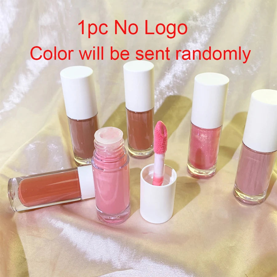 Nude Lip Gloss Private Label Long Lasting Vegan Liquid Lipstick Lipgloss Makeup Custom Logo Bulk  Lip Plumper Gloss Wholesale
