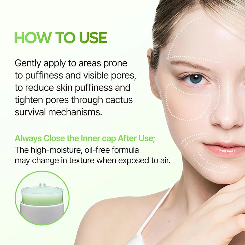 Pore Relief Multi Balm Stick Cooling Face Balm Cream for Enlarged Pores Moisturizing With Cactus Extract Korean Skincare