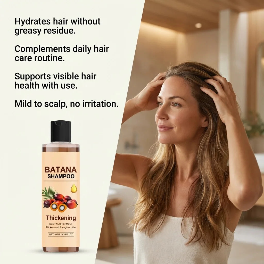 Batana Shampoo Hair Growth Thickening Strengthening Anti Hair Loss Dandruff Oil Control Deep Nourishment Dry Damaged Hair Care