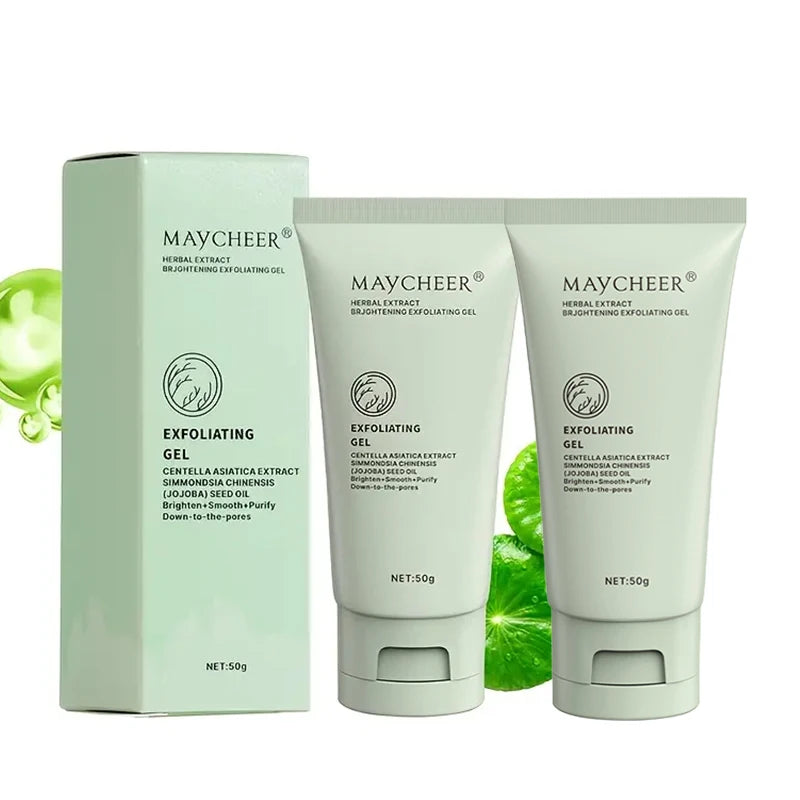 Herbal extract exfoliating gel, cleansing scrub gel, facial deep cleansing pores and exfoliation,moisturizing skin care products