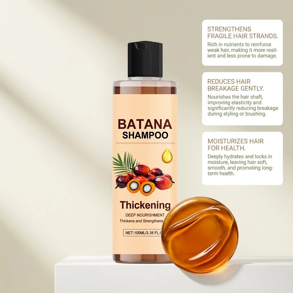 Batana Shampoo Hair Growth Thickening Strengthening Anti Hair Loss Dandruff Oil Control Deep Nourishment Dry Damaged Hair Care