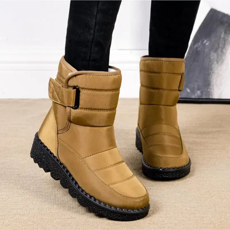 Boots Women Non Slip Waterproof Winter Snow Boots Platform Shoes for Women Warm Ankle Boots Cotton Padded Shoes Botas De Mujer