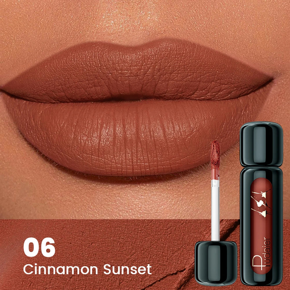 1pc Matte Velvet Lip Gloss, Highly Saturated Liquid Lip Mud, Non-Stick Long Lasting, All Skin Tones Compatible,Mother's Day Gift