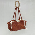 Bamboo Woven Market Shopping Basket,Handmade Women Shoulder Bag,designer Large Capacity Tote Bag,Summer Vacation Beach Handbag