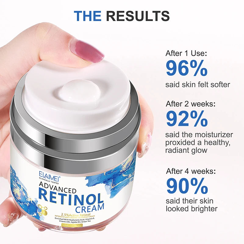 50ml Retinol Face Cream Moisturizing Firming Brightening skincare Collagen Hyaluronic Acid Facial Creams Skin Care