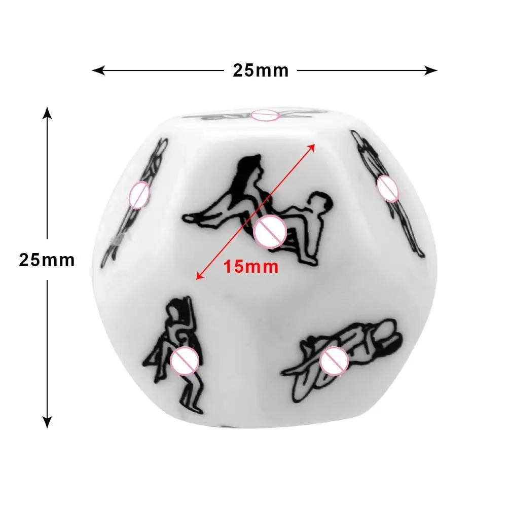Adult Dice Sexy Toys 12 Sides Sex Erotic Love Posture Couple Humour Game Sexual Sexuels Position Foreplay Acrylic Cube Accessory