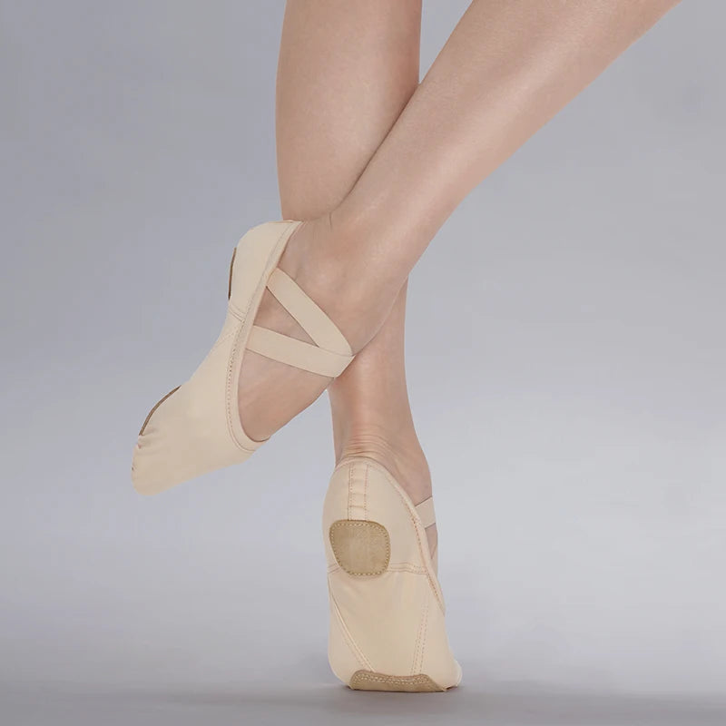Women Ballet Shoes Ballet Slippers Elastic Fabric Gymnastics Sneakers Ballet Flats Cat Claw Soft soled Shoes