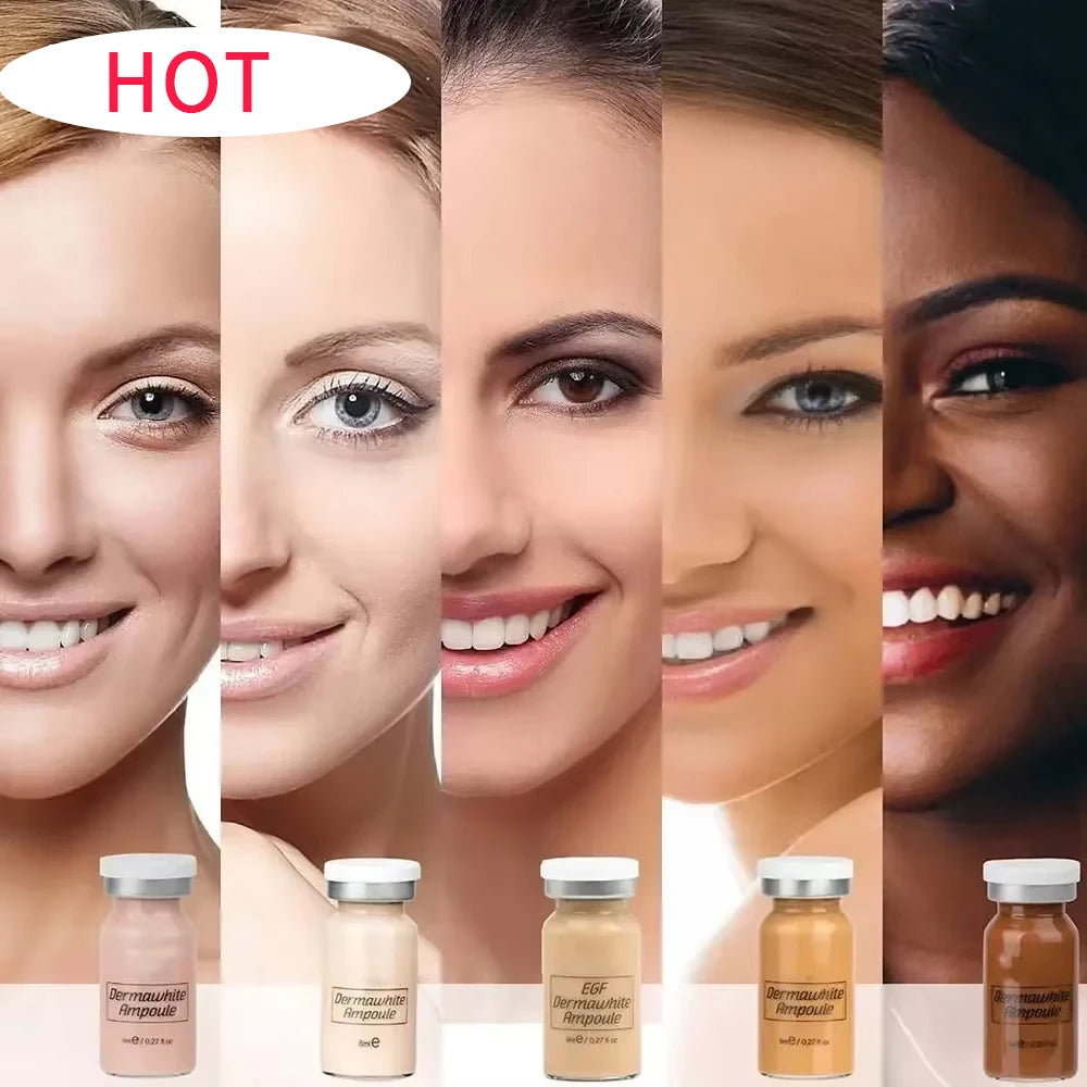 Korea 8ml BB Cream Skin Booster Kit Salmon DNA /Peptide Whitening Moisturize Rejuvenation Essence Facial Skin Care Beauty