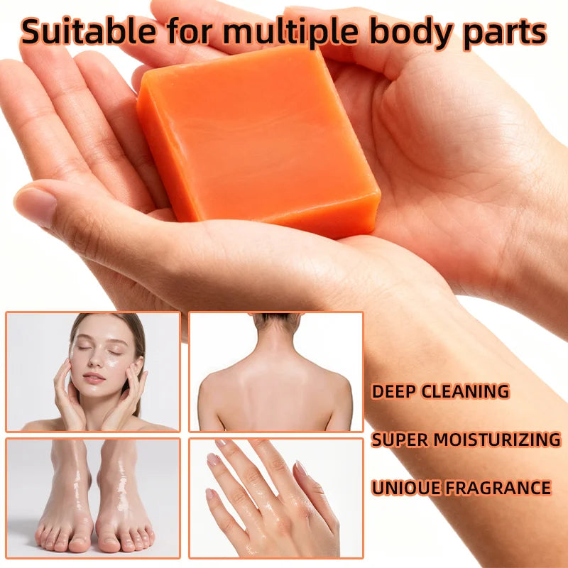YUITIKUE Kojic Acid Whitening Soap - Brightens Skin Tone, Deep Cleansing & Moisturizing, Gentle for Sensitive Skin & Body Care