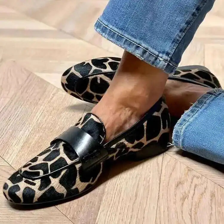 Flat Heels Shoes Round Toe Boat Shoes Women Loafers