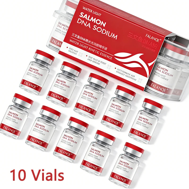 Salmon DNA Sodium Serum PDRN Collagen Facial Serum Whitening Firming Elasticity Skin Renewal Repair Korean Beauty 10pcs/pack