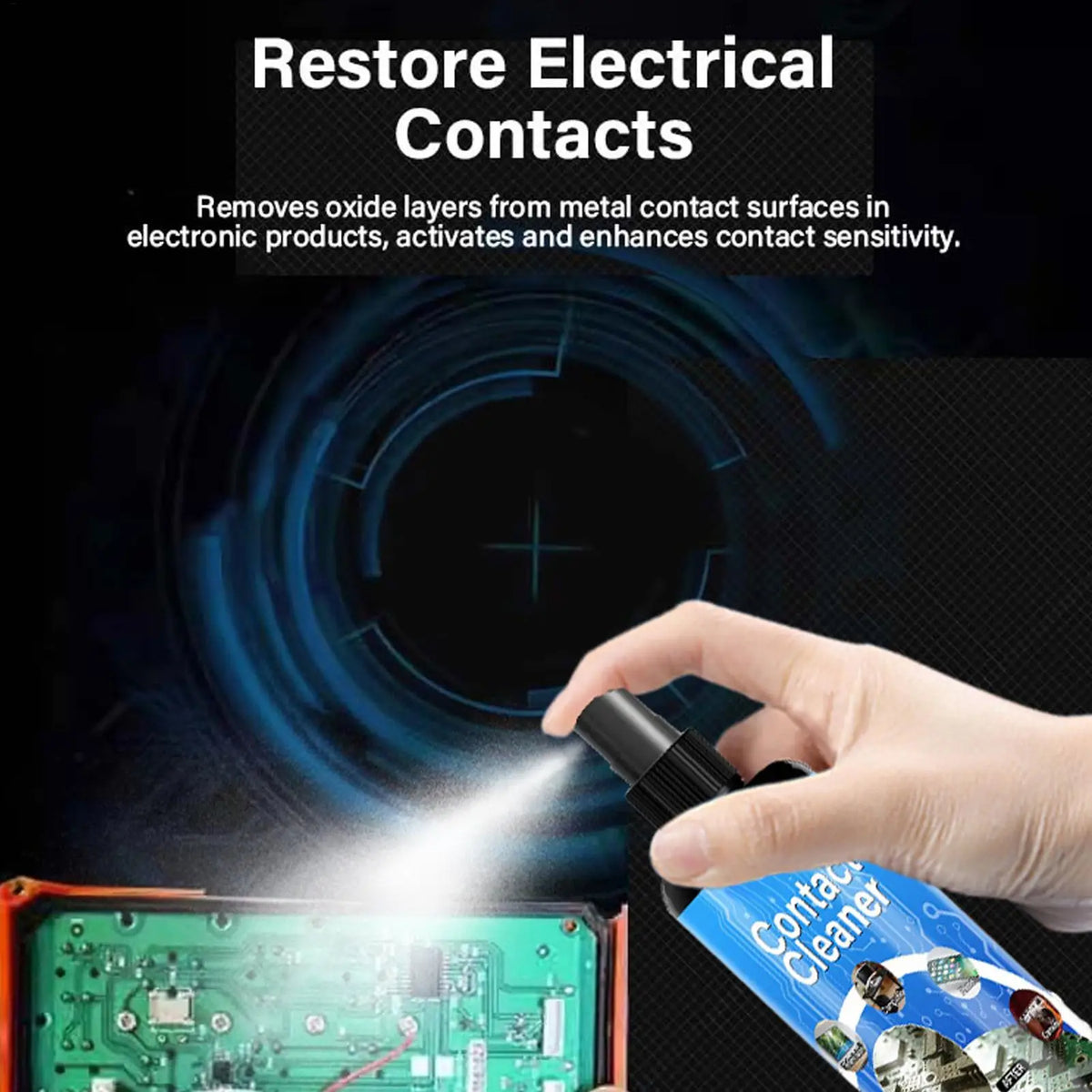 Electrical Contact Cleaner No Damage Cleaning Liquid Electronics Dust Removal Cleaner Spray for PCB Connectors TV Phone Laptop