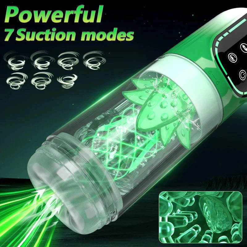 Sex Toys for Men Automatic Sucking Licking Male Masturbator Penis Pump Sucking Pocket Pussy Blowjob Machine Adult Supplies