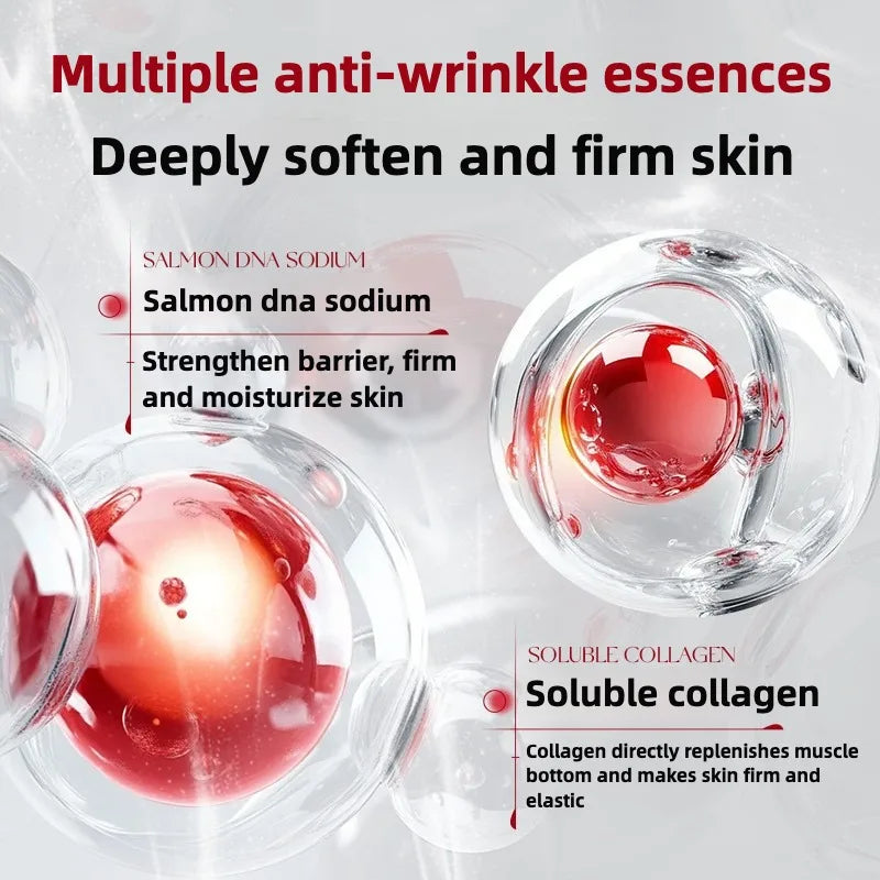 Salmon Dna Sodium Hydrating Kinetic Essence  Fade Fine Lines Facial Moisturizing brightning Anti Aging Firming Skin Care