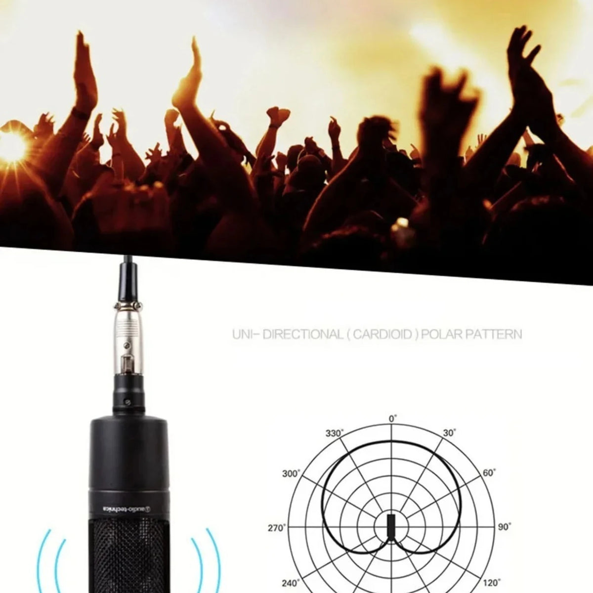 Audio-Technica AT2035 Cardioid Condenser Microphone Professional Studio Recording for Podcast Live Streaming with Shock Mount