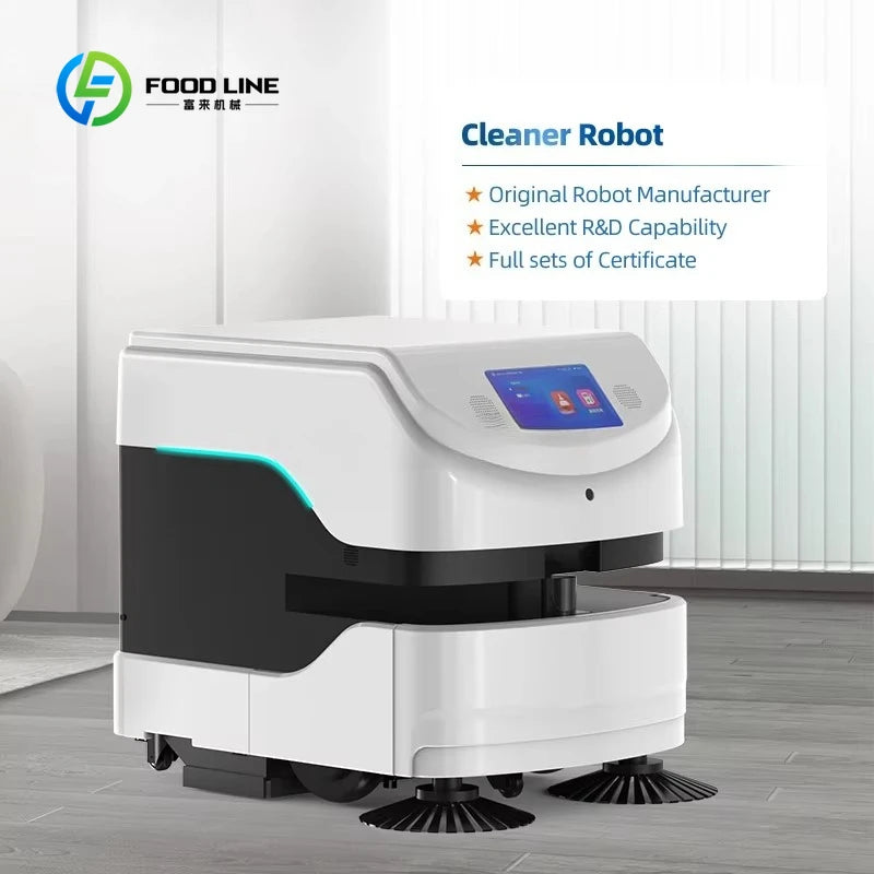 Autonomous Intelligent Cleaning Robot 3-in-1 Sweeping Vacuum Mopping Automatic Floor Cleaner for Commercial Industrial Use