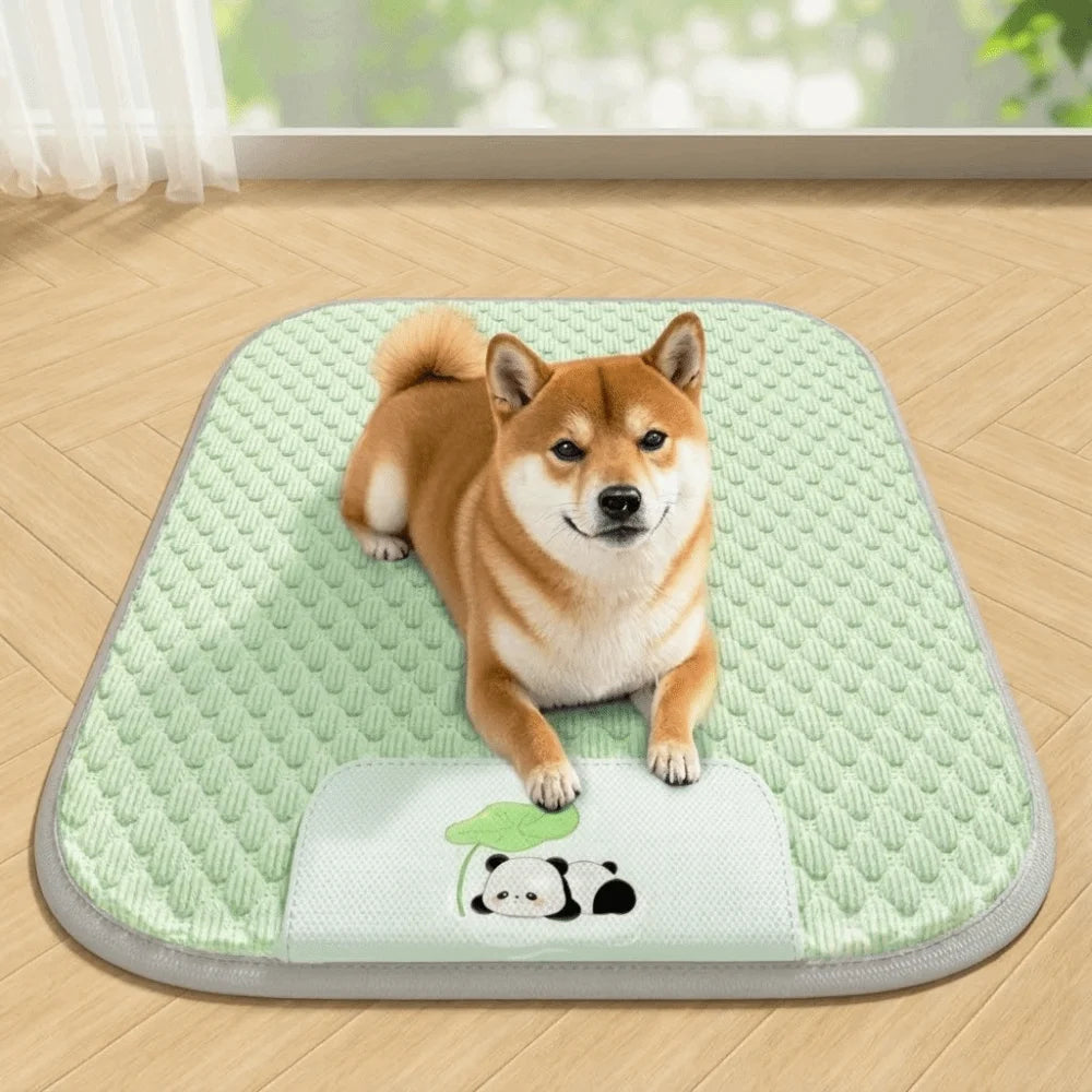 Cat Nest Mat Breathable Dog Cool Mat Soft Anti-slip Pet Sleep Mat Comfortable Large Space Pet Cooling Pad Summer