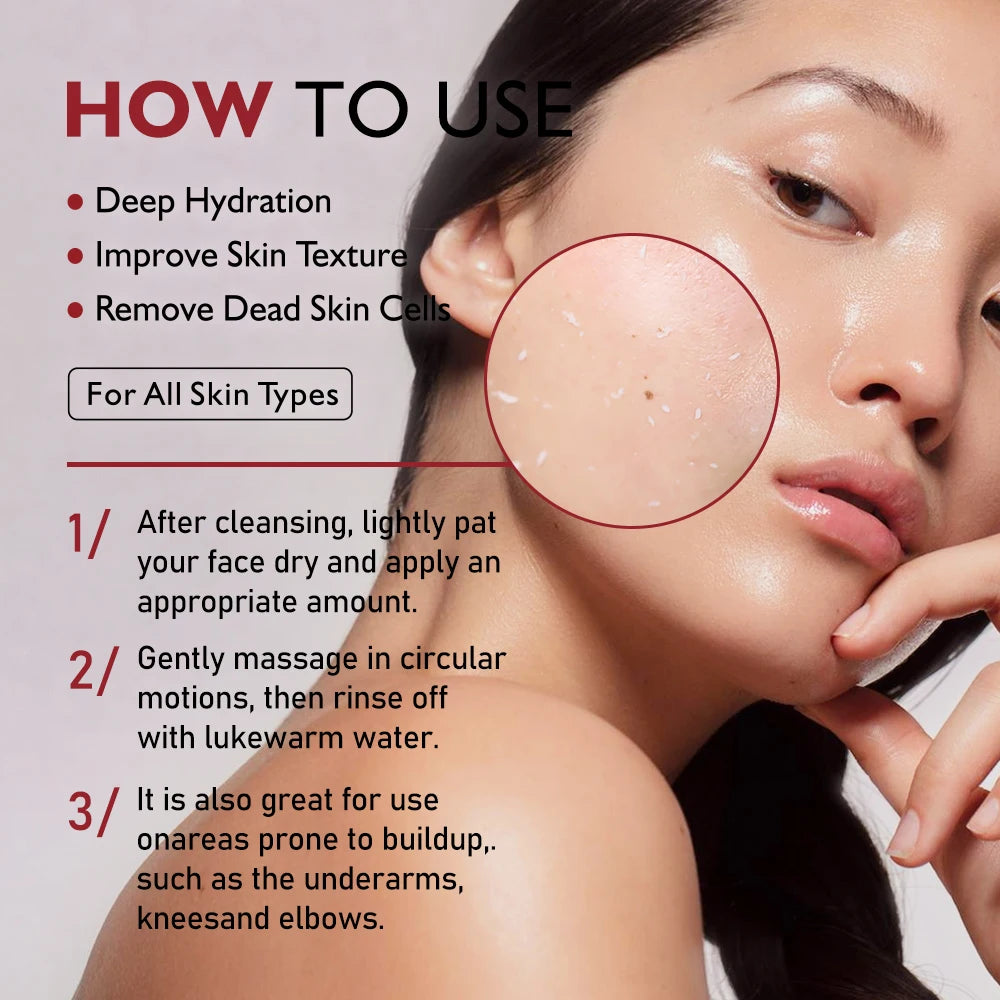 30ml KOEC Exfoliant Black & White Rice Ampoule Facial Serum Peel Shot Exfoliating Brightening Remove Dead Skin Blackhead AHA BHA