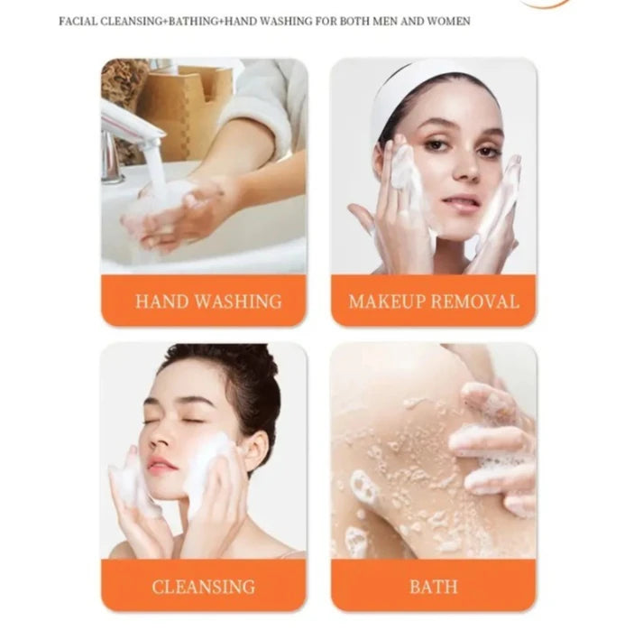 100g Kojic Acid Soap with Vitamin C,Turmeric, Retinol, Shea Butter, Vitamin E, Kojic Acid for Clean and Nourish The Skins