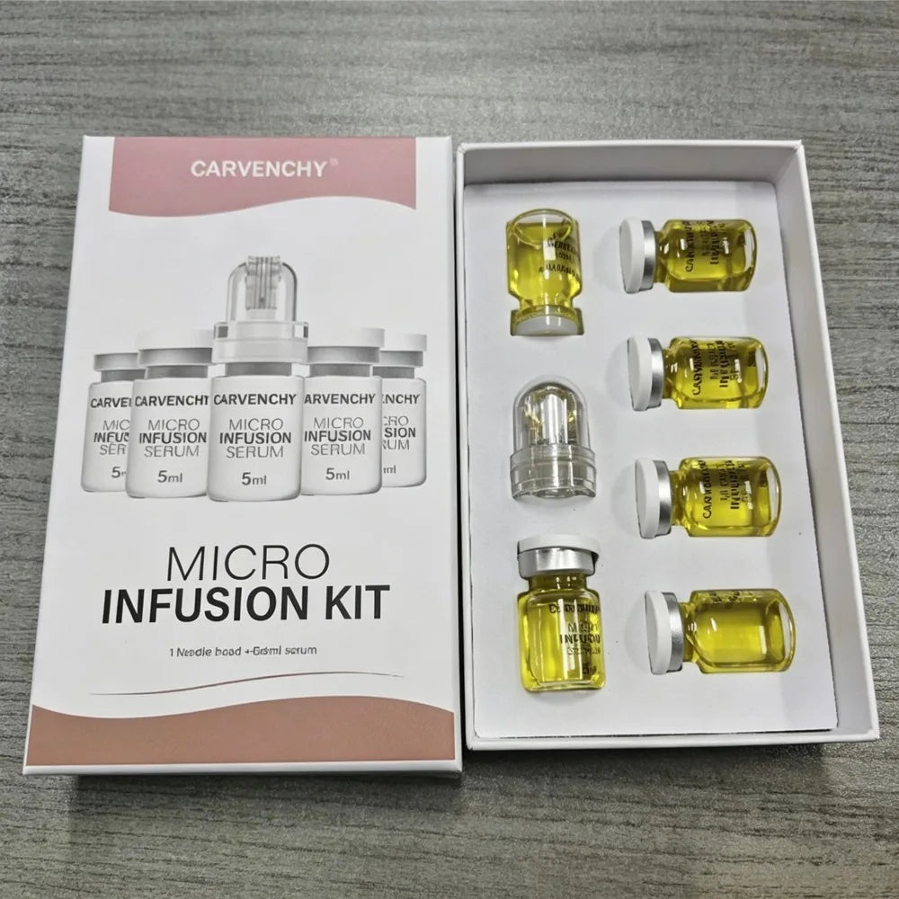 Firm Rejuvenating Skin Multi-Peptide Collagen Microneedling Serum Set Deep Moisturizing Brand Carvenchy Microinfusion Serum Kit