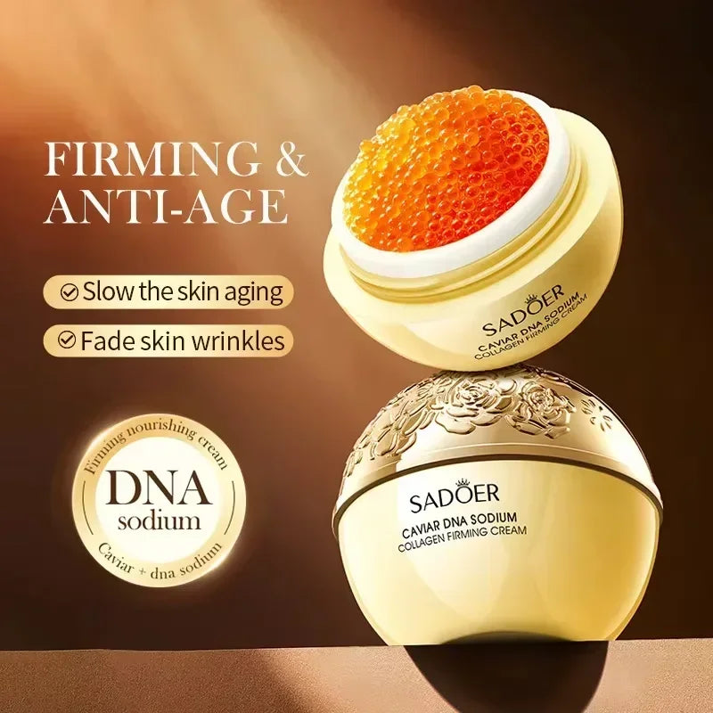 Anti-Wrinkle Face Cream Collagen Pearl Firming Lift Caviar DNA Sodium Collagen Moisturizing Smooth Brighten Skin Care Product