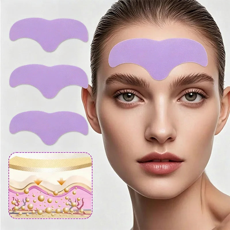 Forehead Smoothing Patch, Used at Night to Smooth Forehead Wrinkles and Fine Lines, Tightens and Smooths, Firms the Forehead, Co