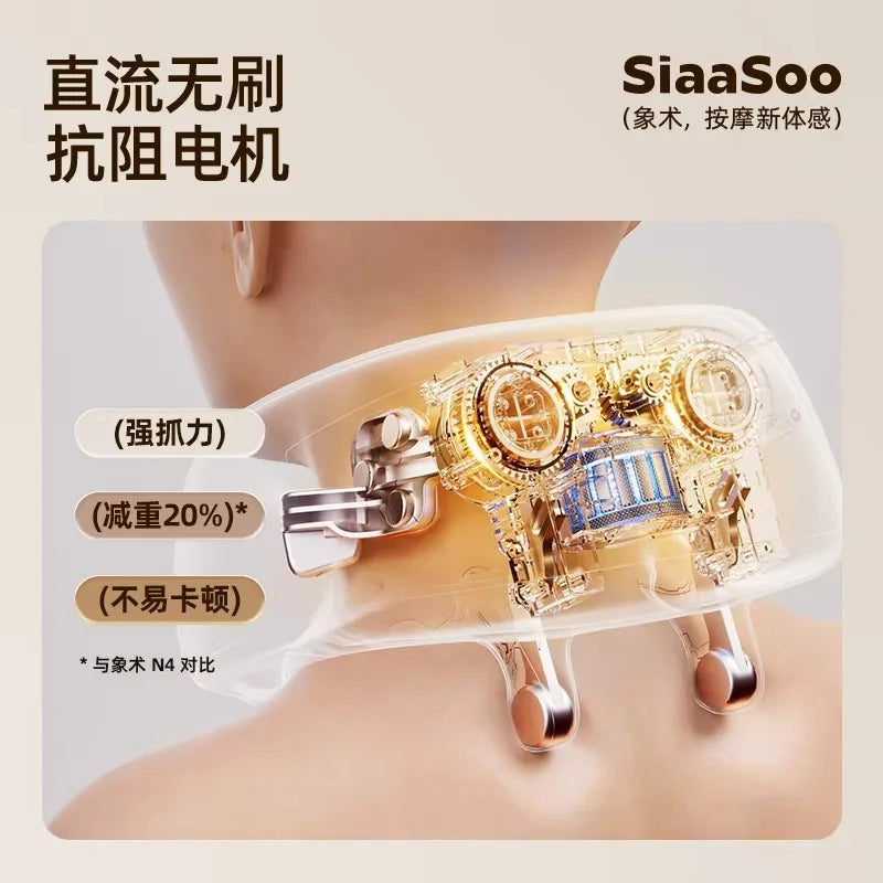 Airo SIAASOO N5 Massager Cervical Spine Massager Shoulder and Neck Hot Compress Massager with Kneading Easy to Wear
