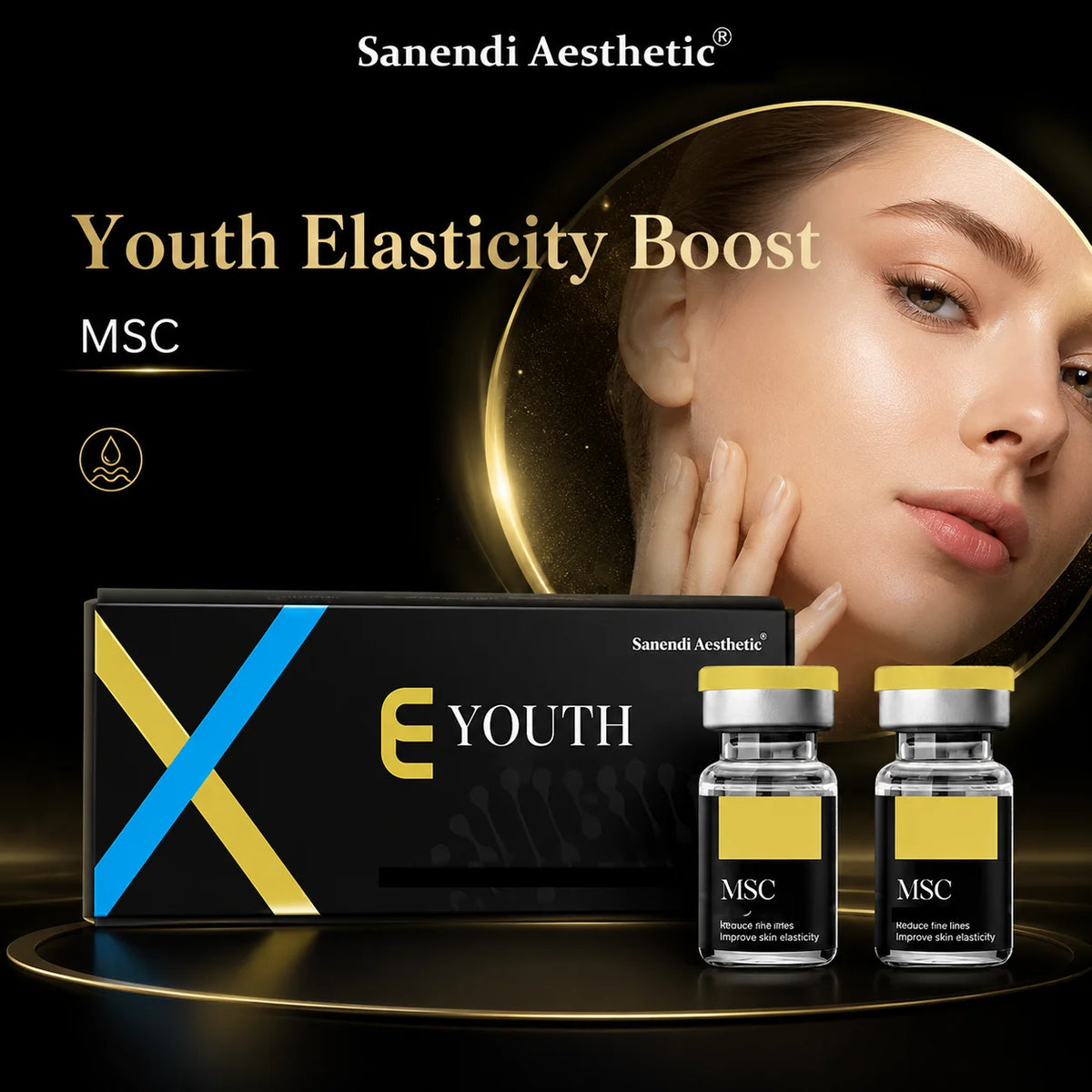 SANENDI exoskin booster Moisturezing Hydration Serum South Korean Skin Care For Facial Smoothing Youth Home Care Der.pen Essence