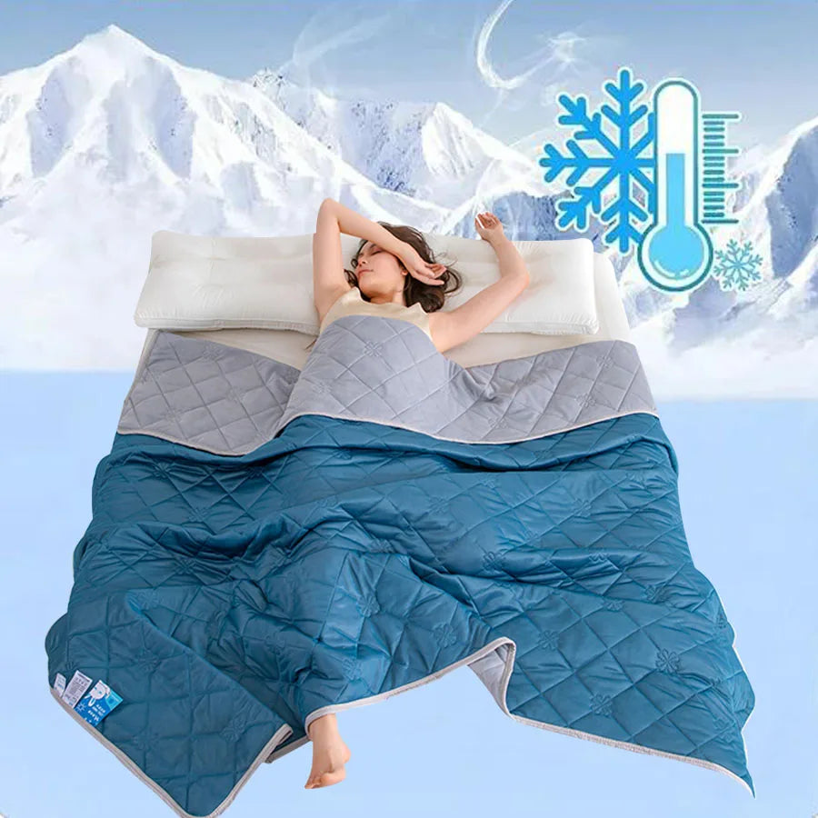 Ultra-Soft Summer Cooling Blanket - Lightweight, Breathable ,Easy Care Cooling Blanket For Hot Sleepers Cooling Thin Quilt