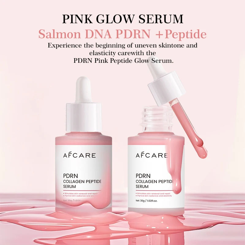 Collagen Peptide Facial Serum Targets Dull Skin Boosts Skin Elasticity Stimulates Skin Renewal Repair Salmon PDRN KOREAN Product