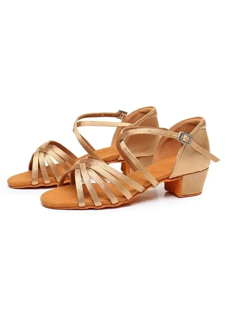 Girls Dance Shoes for Ladies Latin Ballroom Kids/kids Tango Salsa Latin Dance Shoes Low Heel Salsa Training Shoes