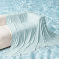 Summer Ice Silk Cooling Blanket Cold Touch AC Quilt Lightweight Ultra-Thin Blanket for Bed Sofa Breathable Quilt For Home Office