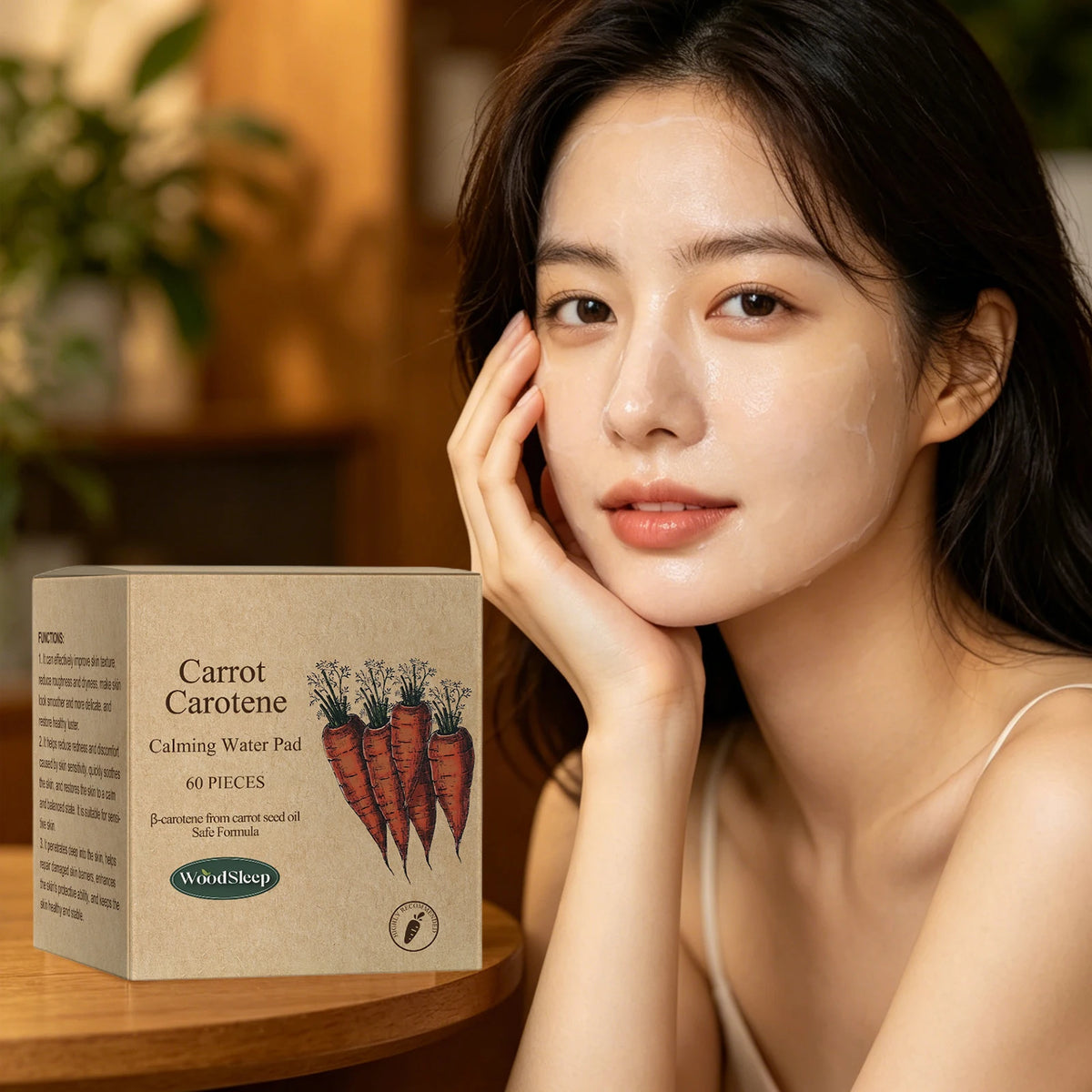Carotenoid Skincare Tablets Gently Clean Pores Firming Refreshing Not Tight Facial Repairing Smoothing Nourishing Facial Care