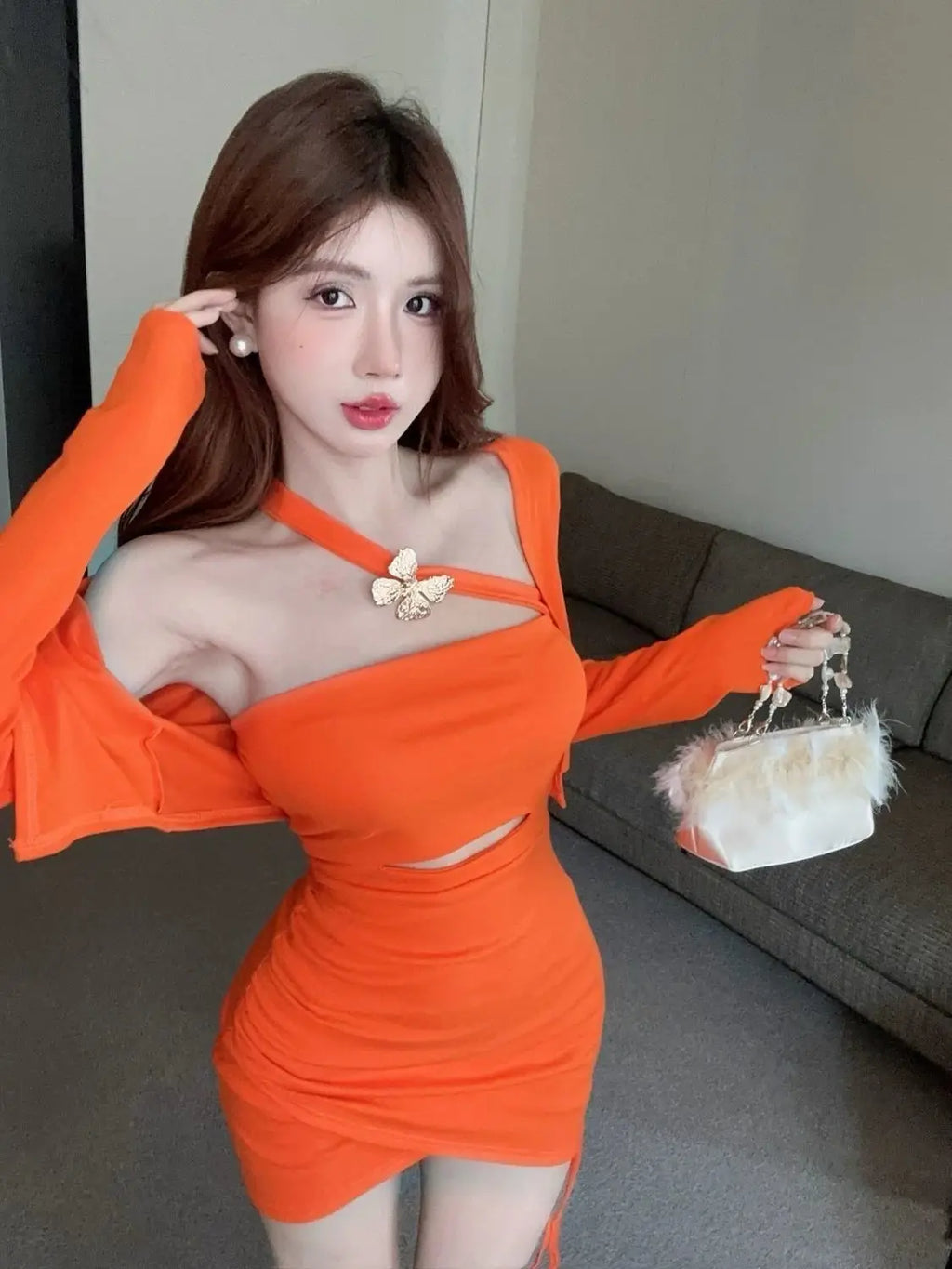 Vestidos Elegantes Para Mujer Sexy Bodycon Dresses Robe Mini Spring Summer Slim Pleated Casual Chic