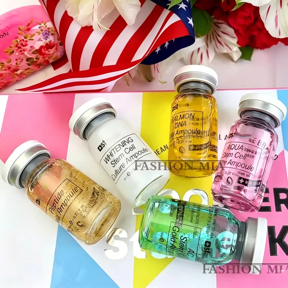 Korea 8ml BB Cream Skin Booster Kit Salmon DNA /Peptide Whitening Moisturize Rejuvenation Essence Facial Skin Care Beauty