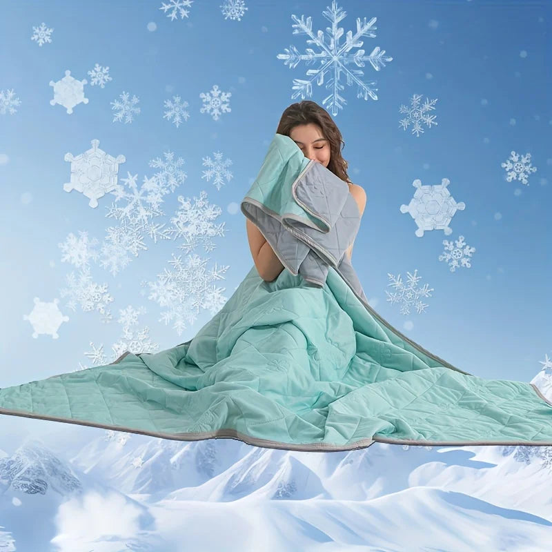 Ultra-Soft Summer Cooling Blanket - Lightweight, Breathable ,Easy Care Cooling Blanket for Hot Sleepers Cooling Pillows