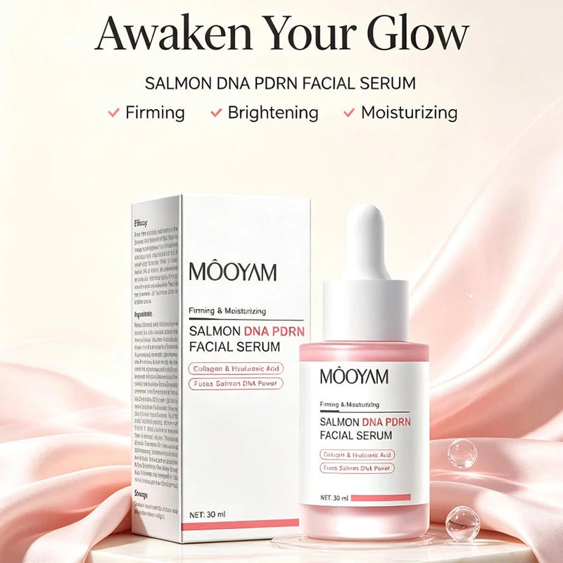 PDRN Salmon DNA Facial Serum 30ml Collagen Hyaluronic Acid Deep Hydrate Moisturize Improve Elasticity Essence Korean Face Care
