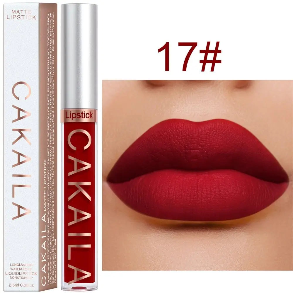 Cosmetics Lip Gloss 18 Colors Long Lasting Liquid Lipstick Lipstick Matte Waterproof