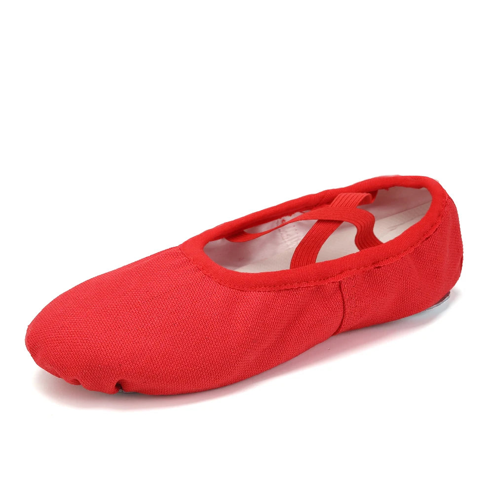 Girls Ballet Shoes For Woman Kids Ballet Slippers Women Ballet Flats Children Practise Dance Shoe Soft Sole Canvas Training Shoe