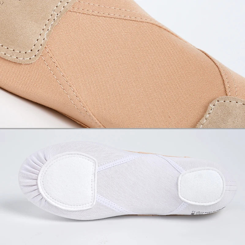 Women Ballet Shoes Ballet Slippers Elastic Fabric Gymnastics Sneakers Ballet Flats Cat Claw Soft soled Shoes