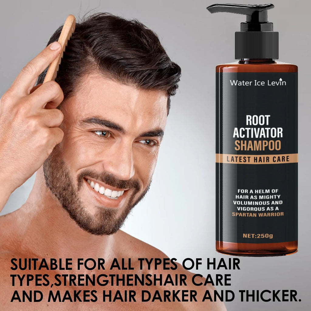 Root Activating Shampoo - Natural Herbal Extracts, Keratin and Biotin Leave Hair Feeling Fresh and Dry, Makes Damaged Hair More