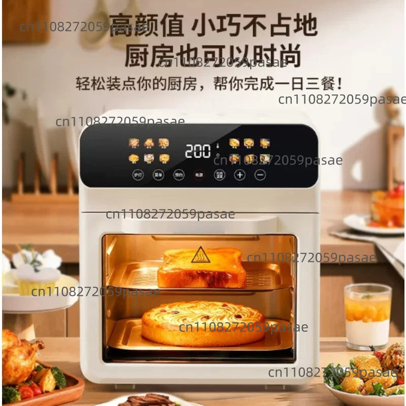 Large-Capacity Touchscreen Smart Multi-Function Air Fryer and Oven Combo for Home Use