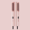 Electric Cold Air Ceramic Styling Brush Ionic Hair Volumizer Anti-Frizz Straightening Tool Salon & Home Use