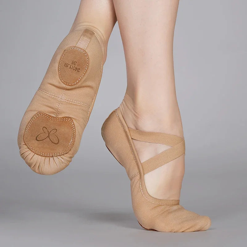 Ballet Stretch Dance Shoes for Women Girls Kids, Ballet Slippers, Ballet Flats Soft Sole Non-Slip Classical Practice Shoes