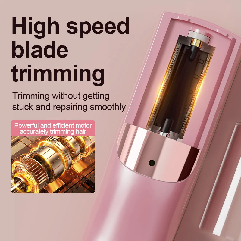 Electric Hair Clipper, Dual-Use for Care and Styling, Portable Dual Function Design, Easy to Handle Split Hair Ends. Ideal Beaut