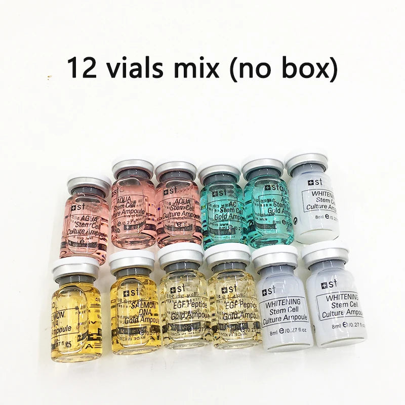 Korea 8ml BB Cream Skin Booster Kit Salmon DNA /Peptide Whitening Moisturize Rejuvenation Essence Facial Skin Care Beauty